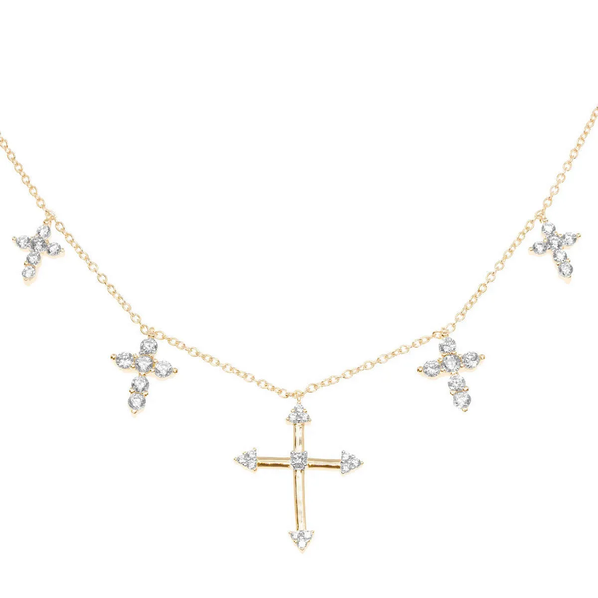 5 Cross Necklace sold by Ragen Jewels product image thumbnail 2