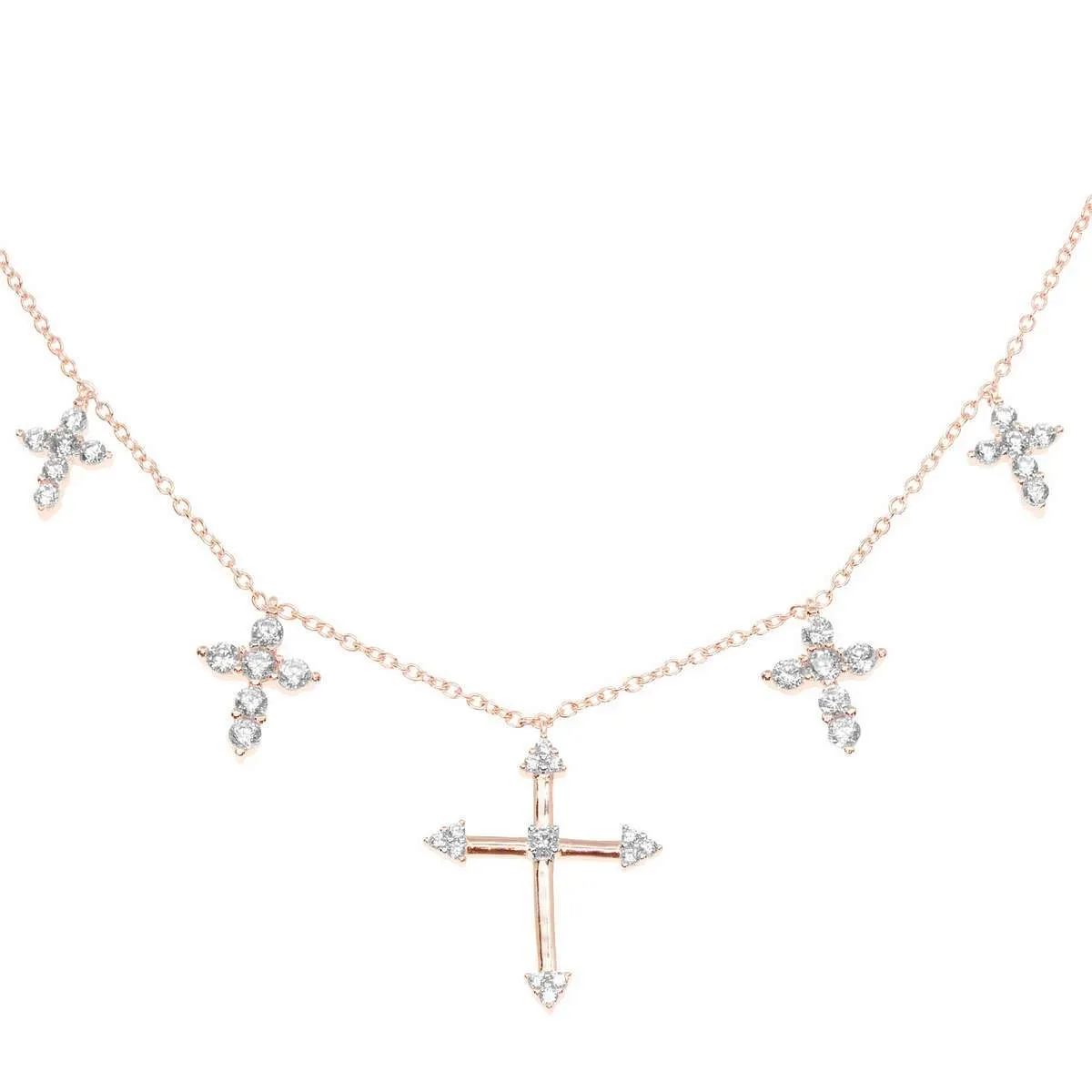 5 Cross Necklace sold by Ragen Jewels product image thumbnail 4