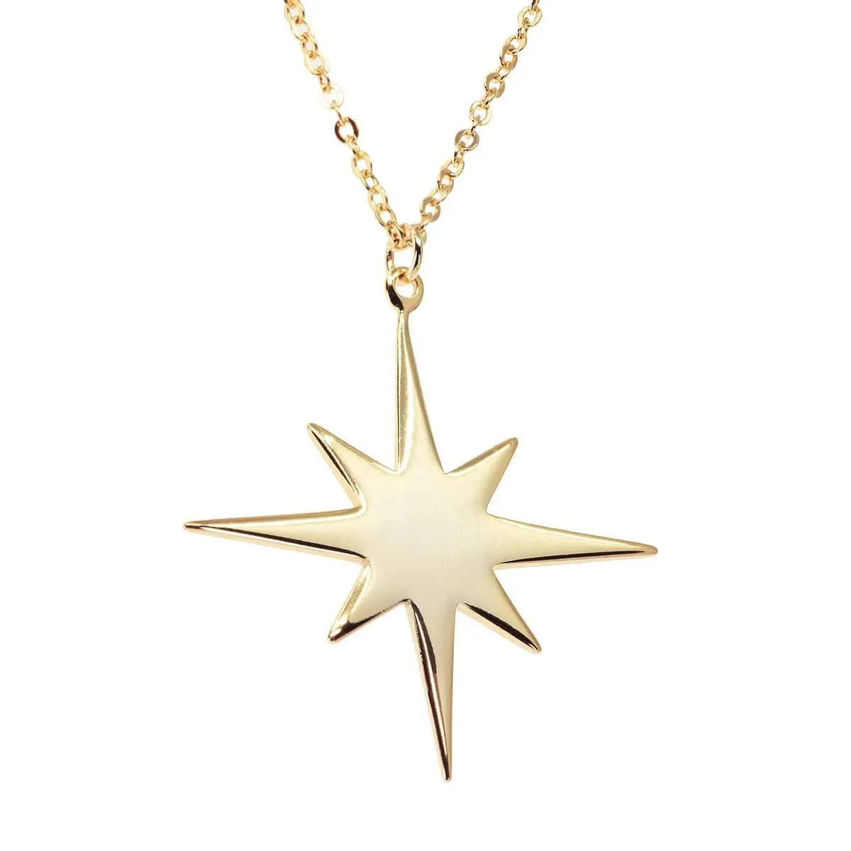 Golden 8 Pointer Star Necklace sold by Ragen Jewels product image thumbnail 4