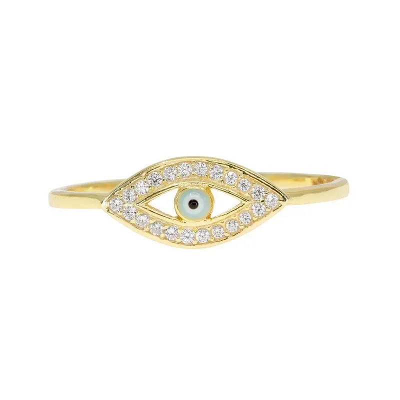 Evil Eye Pave Ring sold by Ragen Jewels