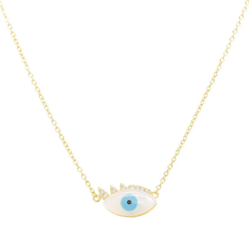 Evil Eye Lash Necklace sold by Ragen Jewels