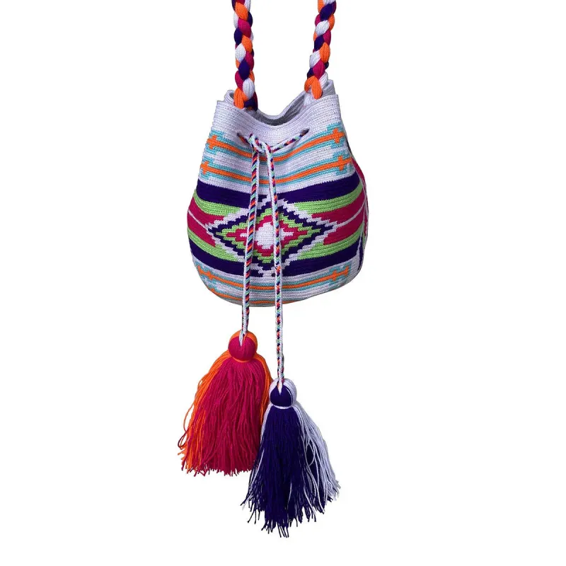 Wayuu in White Small Woven Bag sold by Ragen Jewels