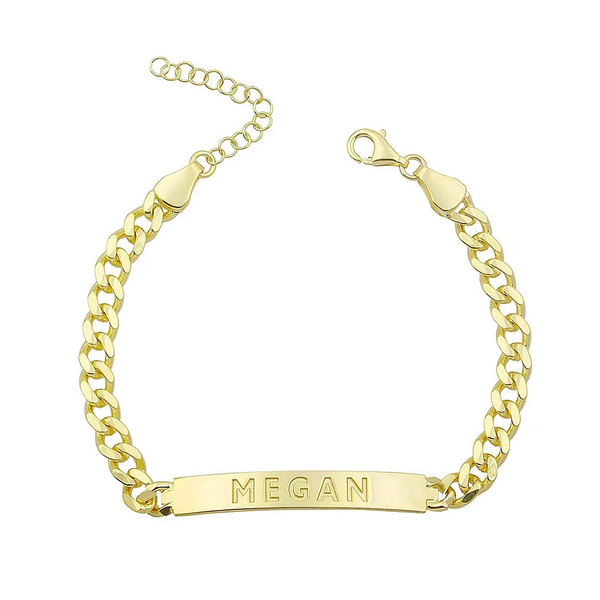 Say My Nameplate Personalized Bracelet sold by Ragen Jewels
