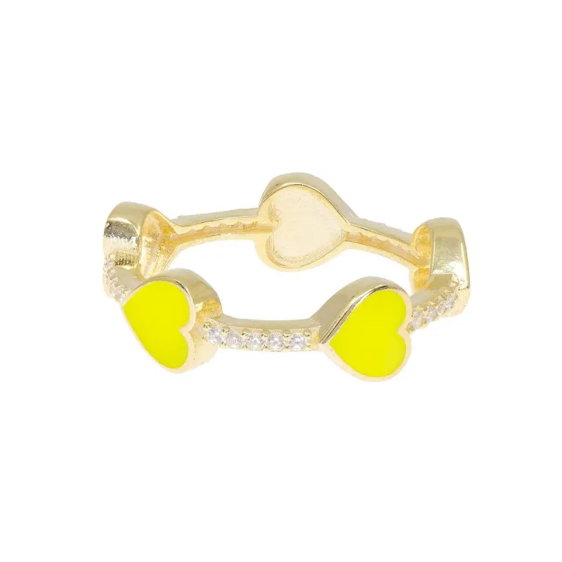 Love After Love Ring in Neon Yellow sold by Ragen Jewels