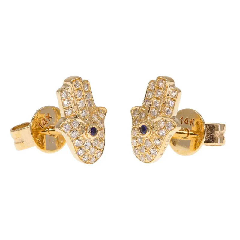 Hands of Providence Studs (14K Gold) sold by Ragen Jewels