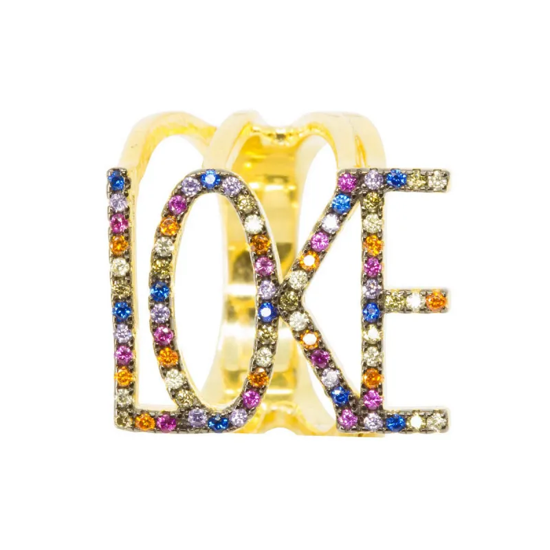 LOVE Rainbow Ring sold by Ragen Jewels