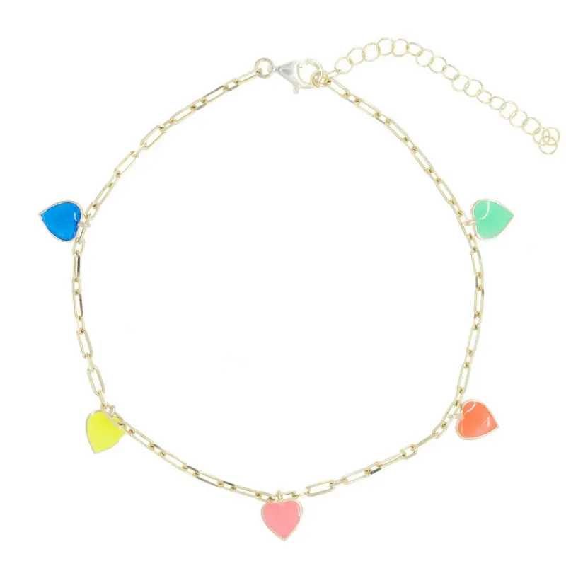 Candy Hearts Anklet sold by Ragen Jewels