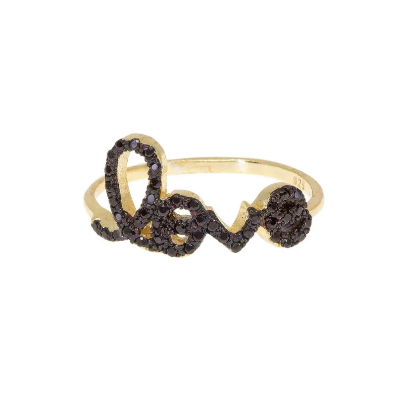 Love Letters Ring in Onyx sold by Ragen Jewels