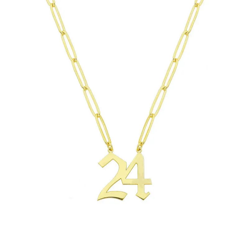 Numero Uno Number Personalized Necklace sold by Ragen Jewels