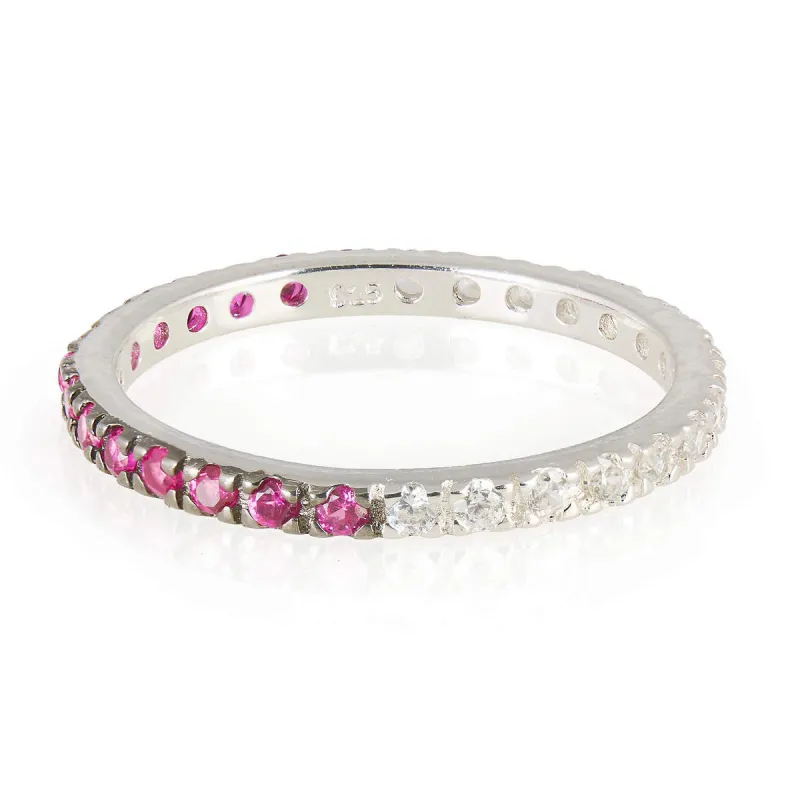 Duo Medium Band in Ruby sold by Ragen Jewels
