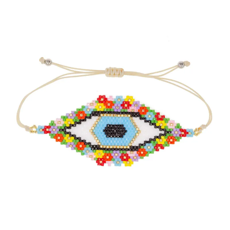 Flora Woven Evil Eye Bracelet sold by Ragen Jewels
