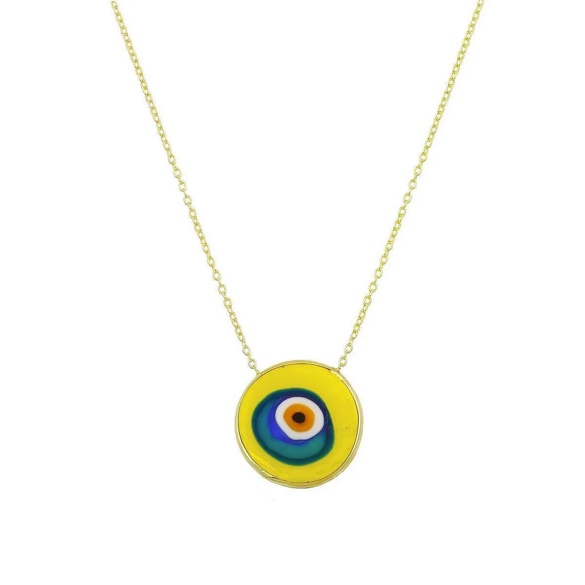 Antique Evil Eye Necklace in Yellow sold by Ragen Jewels product image thumbnail 3