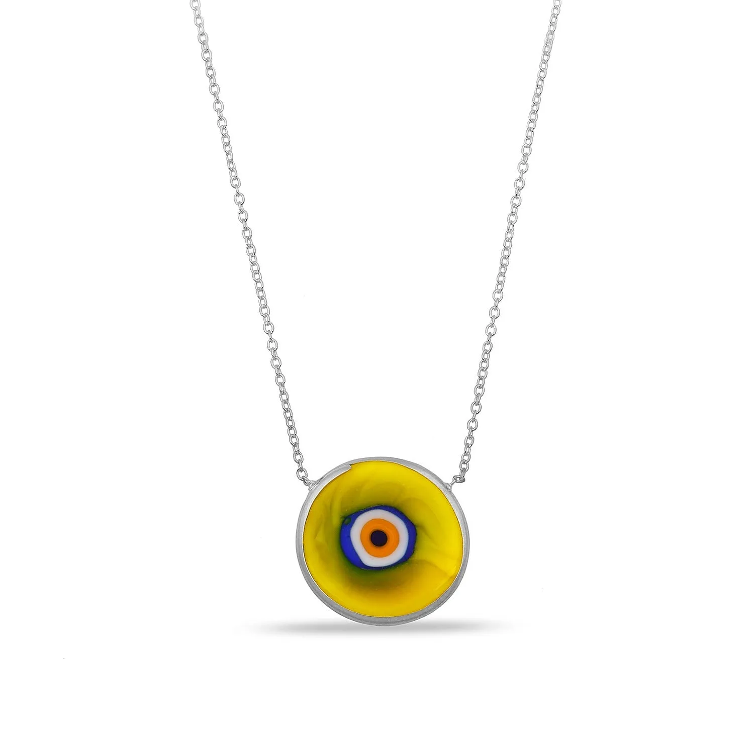 Antique Evil Eye Necklace in Yellow sold by Ragen Jewels product image thumbnail 4