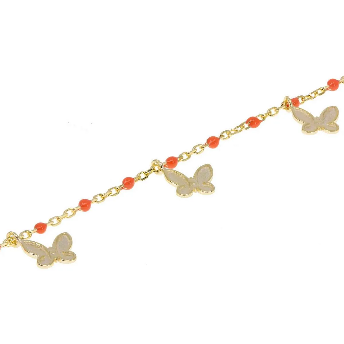 Mariposa Anklet in Coral sold by Ragen Jewels product image thumbnail 3
