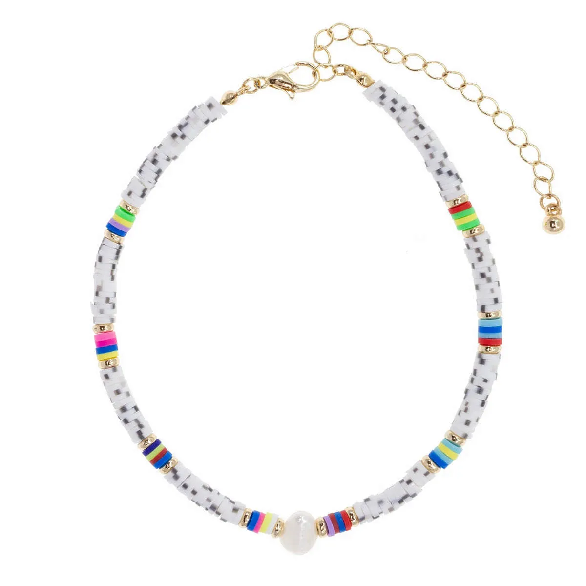Pearl of the Ocean Anklet in Dalmatian sold by Ragen Jewels