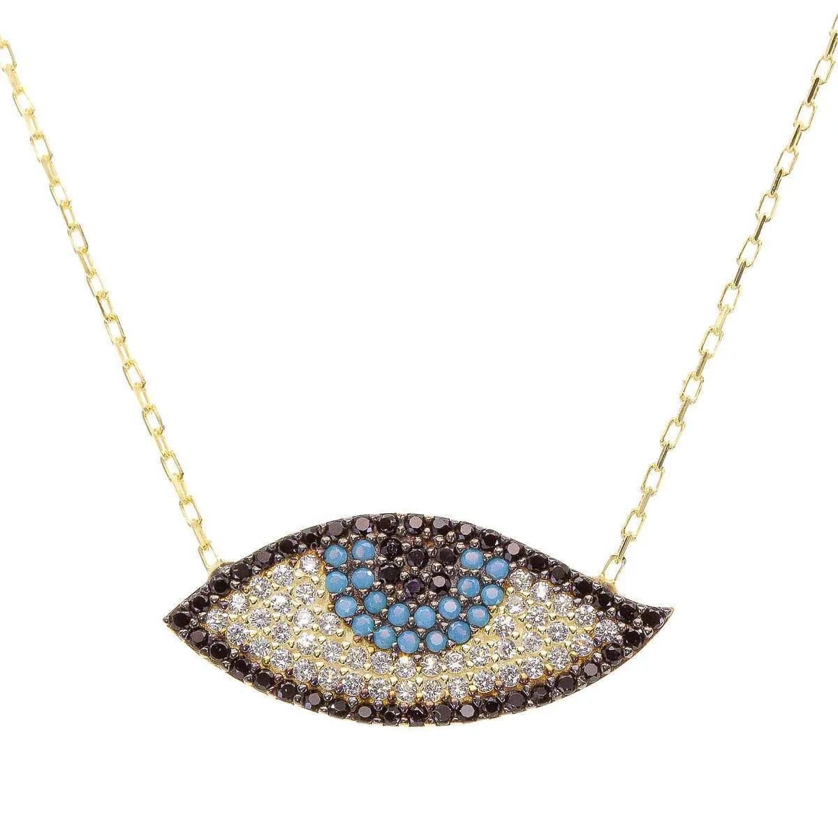 Evil Eye Pavé Necklace sold by Ragen Jewels product image thumbnail 3