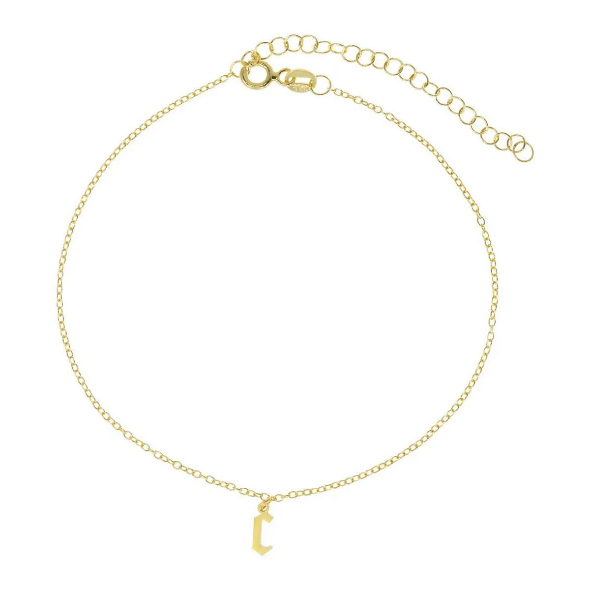 The MVP Initial Anklet sold by Ragen Jewels product image thumbnail 3