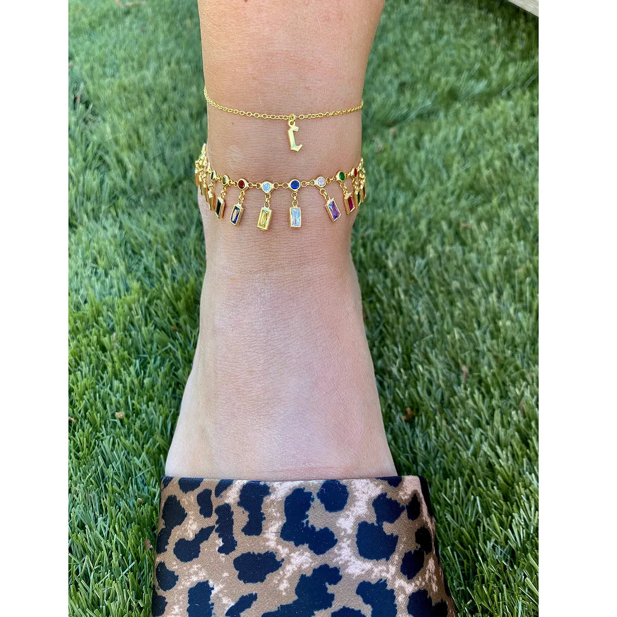 The MVP Initial Anklet sold by Ragen Jewels product image thumbnail 2