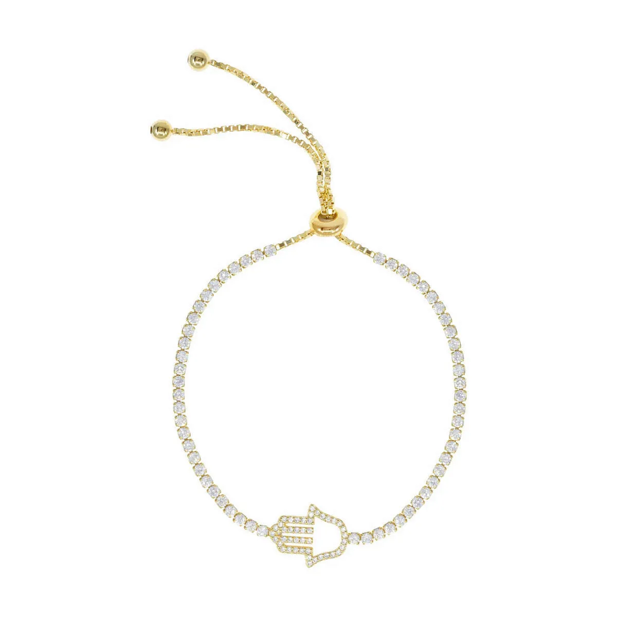 Starry Way Crystal Hamsa Bracelet sold by Ragen Jewels