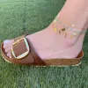 You're A Star Initial Anklet in Crystal Clear sold by Ragen Jewels