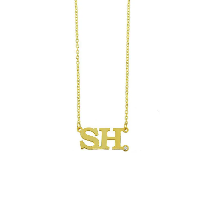 Short & Sweet Personalized Initial Necklace sold by Ragen Jewels