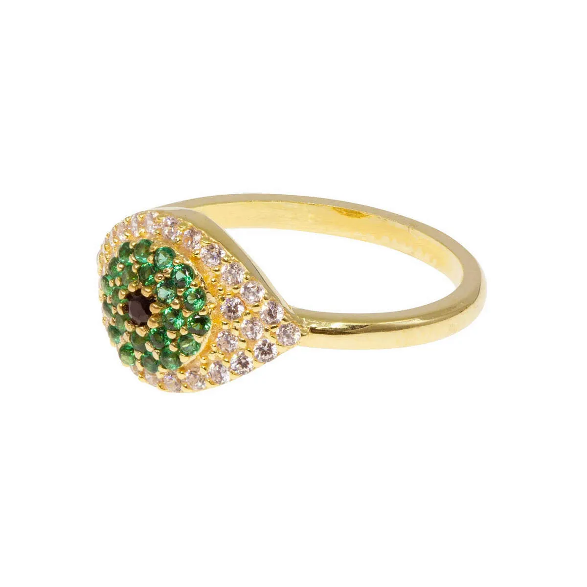 Seeing Green Evil Eye Ring sold by Ragen Jewels product image thumbnail 3