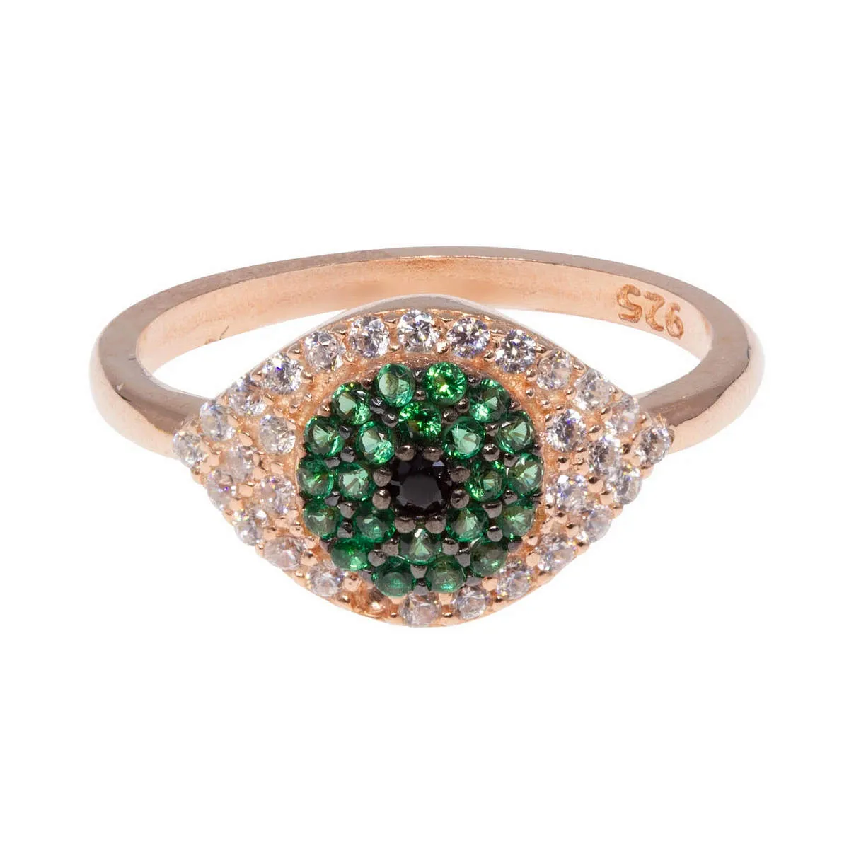 Seeing Green Evil Eye Ring sold by Ragen Jewels product image thumbnail 4