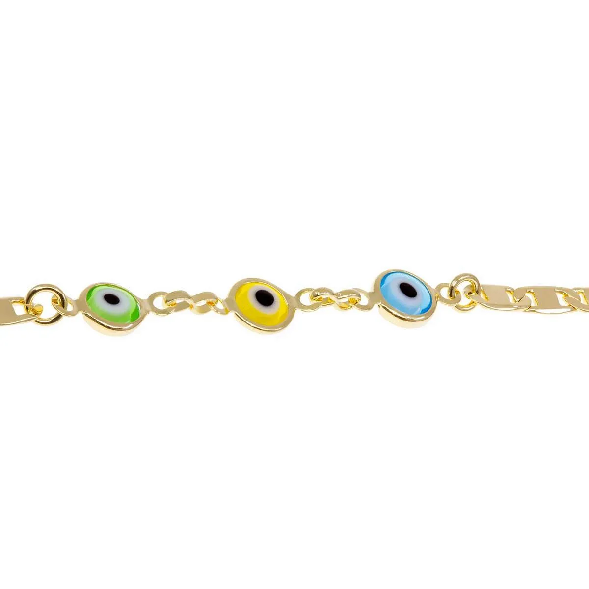 Double Vision Evil Eye Anklet sold by Ragen Jewels product image thumbnail 3