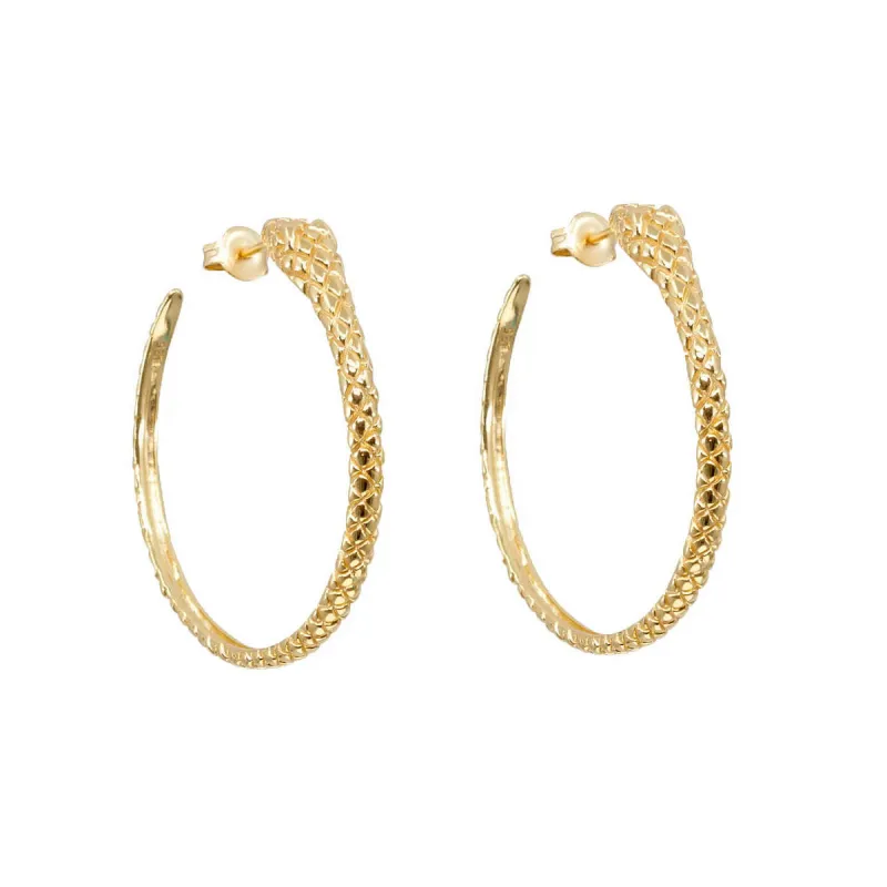 Snake Charming Hoops sold by Ragen Jewels