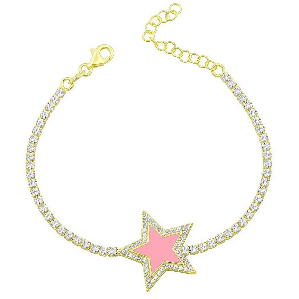 Pink Star Crystal Bracelet sold by Ragen Jewels