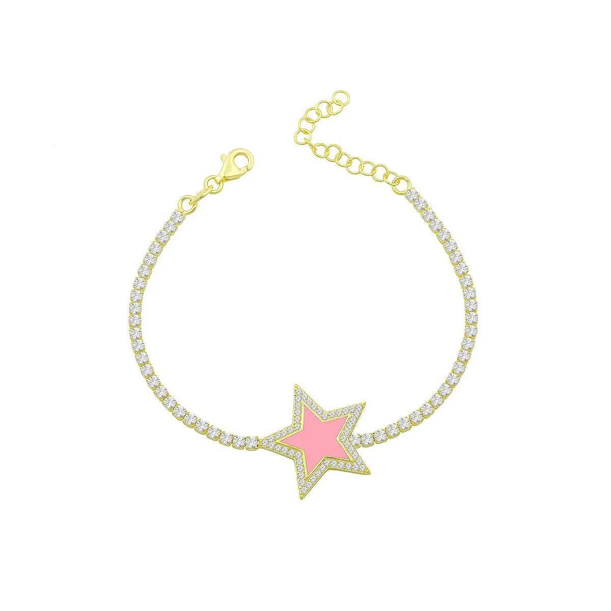 Pink Star Crystal Bracelet sold by Ragen Jewels product image thumbnail 3