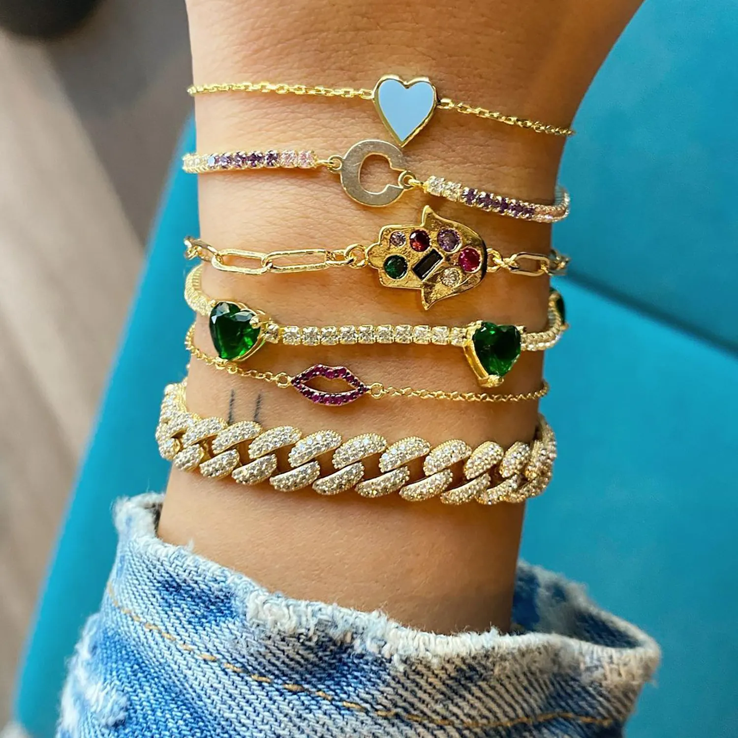 Sparkle Chain Bracelet sold by Ragen Jewels product image thumbnail 4