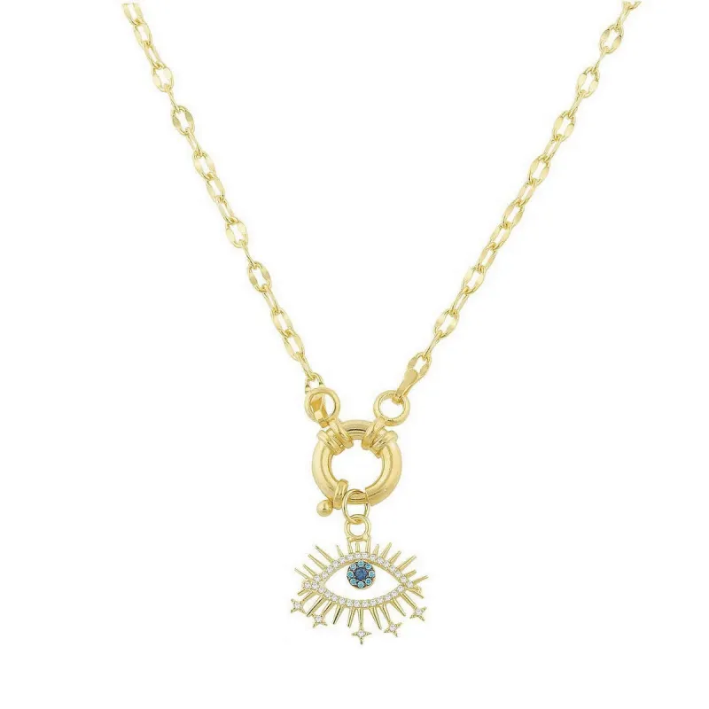 Shooting Stars Evil Eye Necklace sold by Ragen Jewels