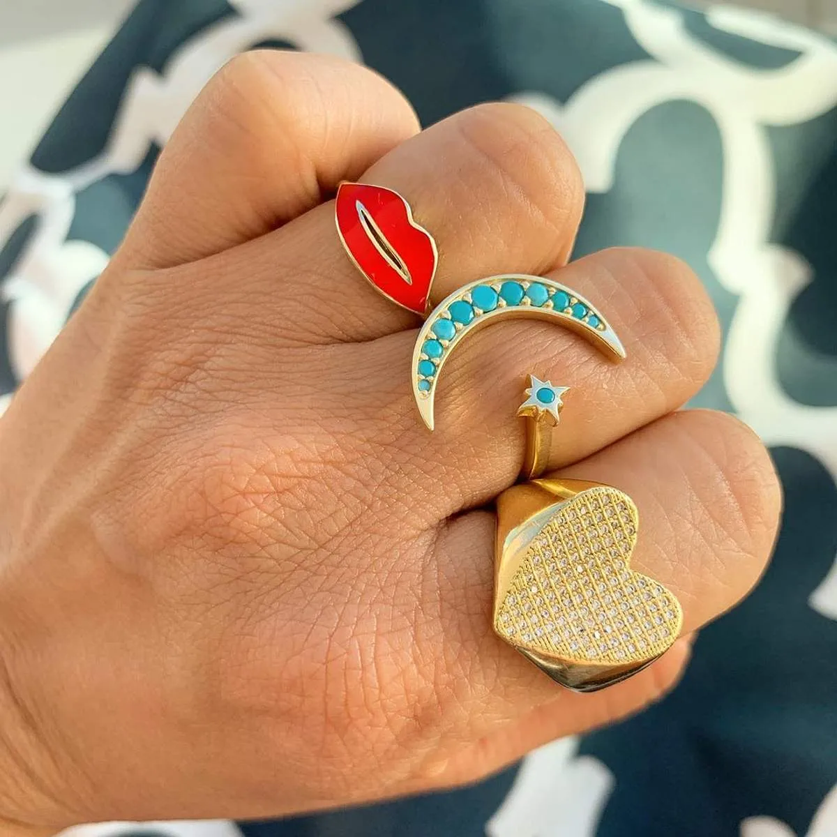 Midnight Moon Ring in Turquoise sold by Ragen Jewels product image thumbnail 2