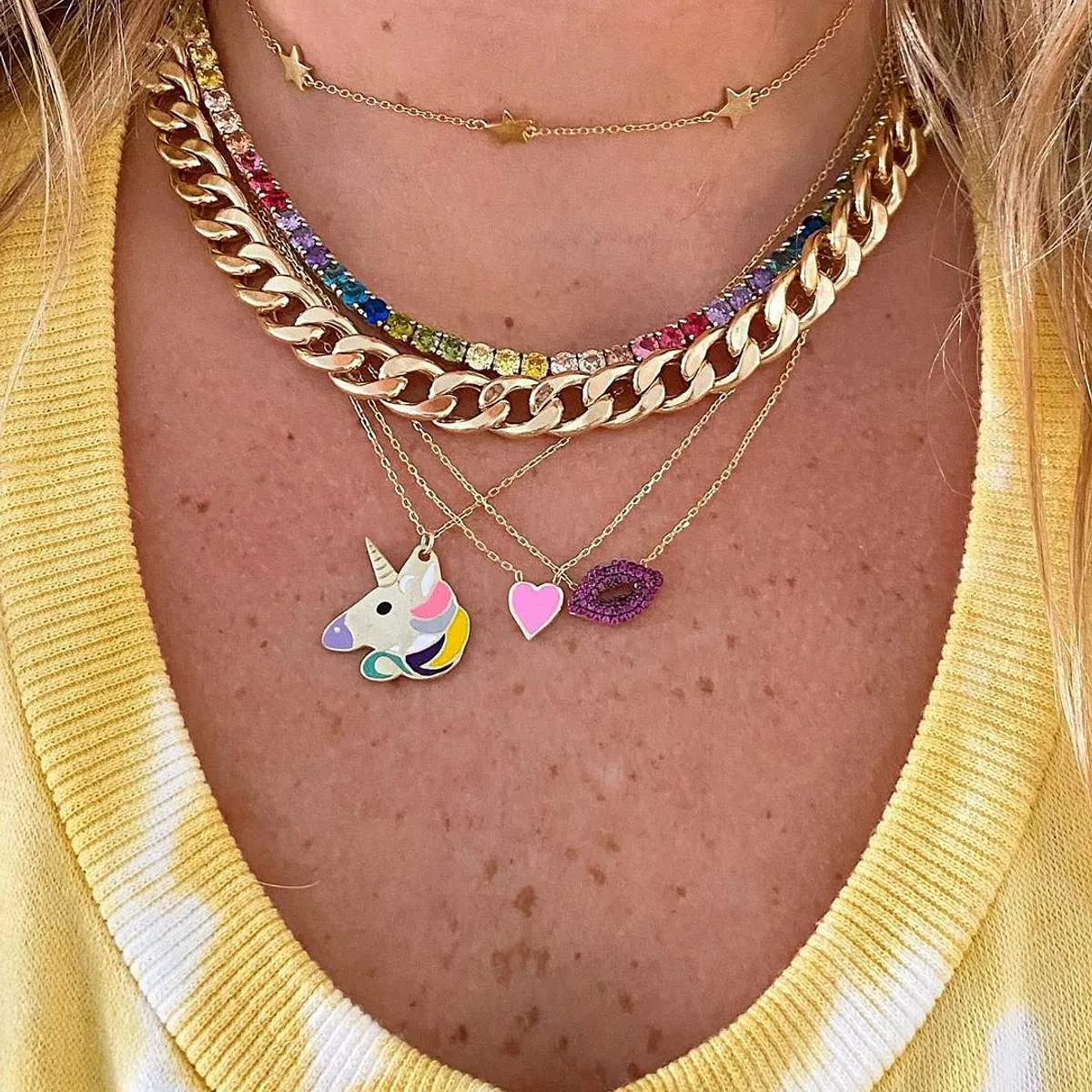 One Love Necklace in Pink sold by Ragen Jewels product image thumbnail 2