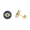 Evil Eye Paired Studs in Sapphire sold by Ragen Jewels