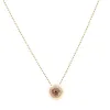Wide-Eyed Crystal Pavé Necklace in Warm Topaz sold by Ragen Jewels