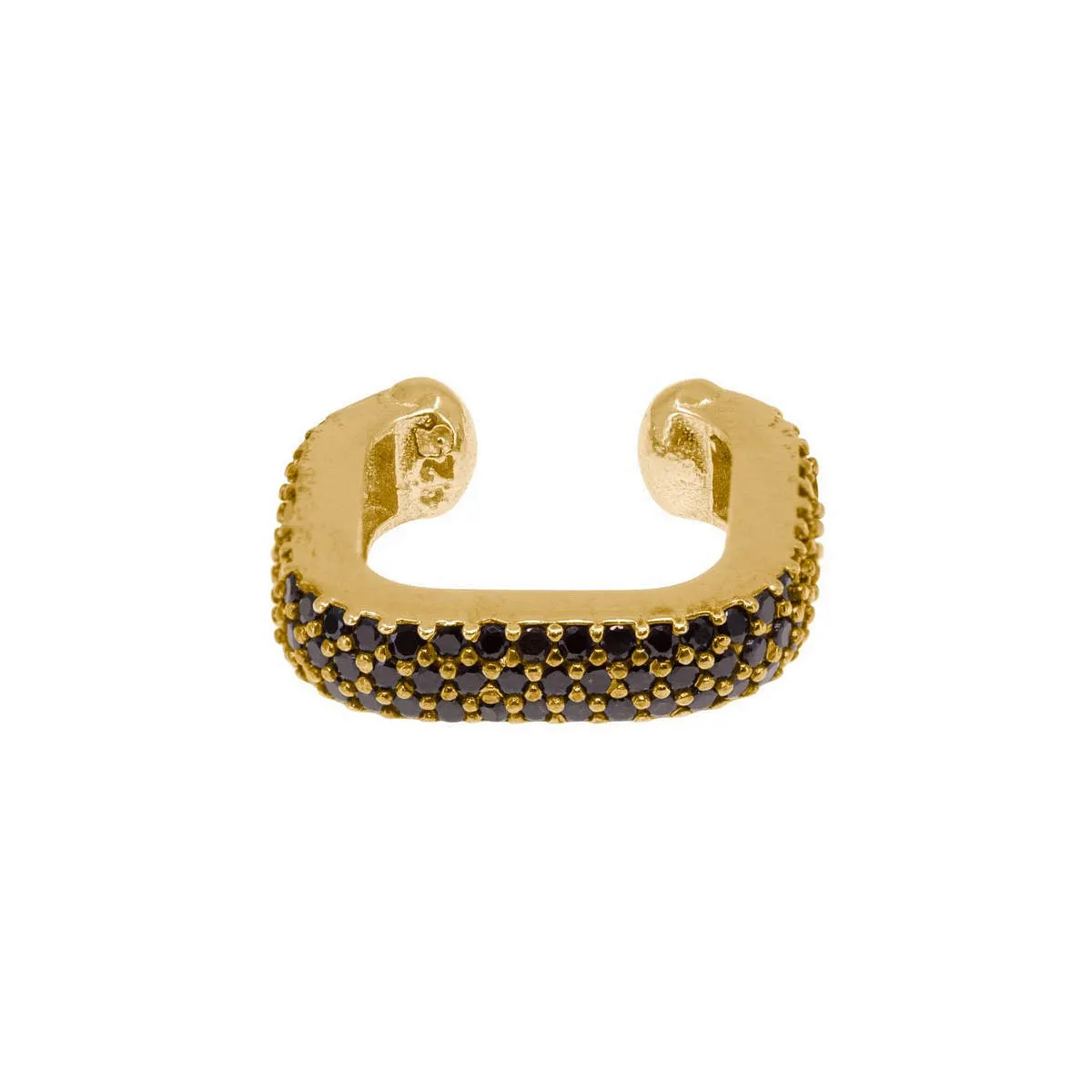 Fascinator Ear Cuff in Onyx sold by Ragen Jewels