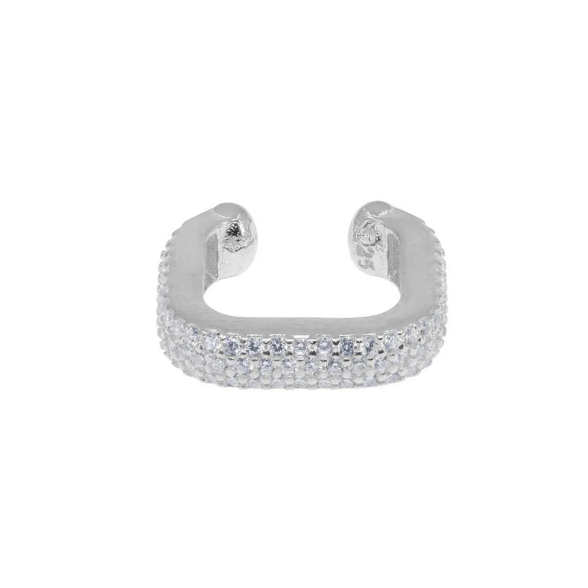 Fascinator Ear Cuff in Crystal Clear sold by Ragen Jewels product image thumbnail 4