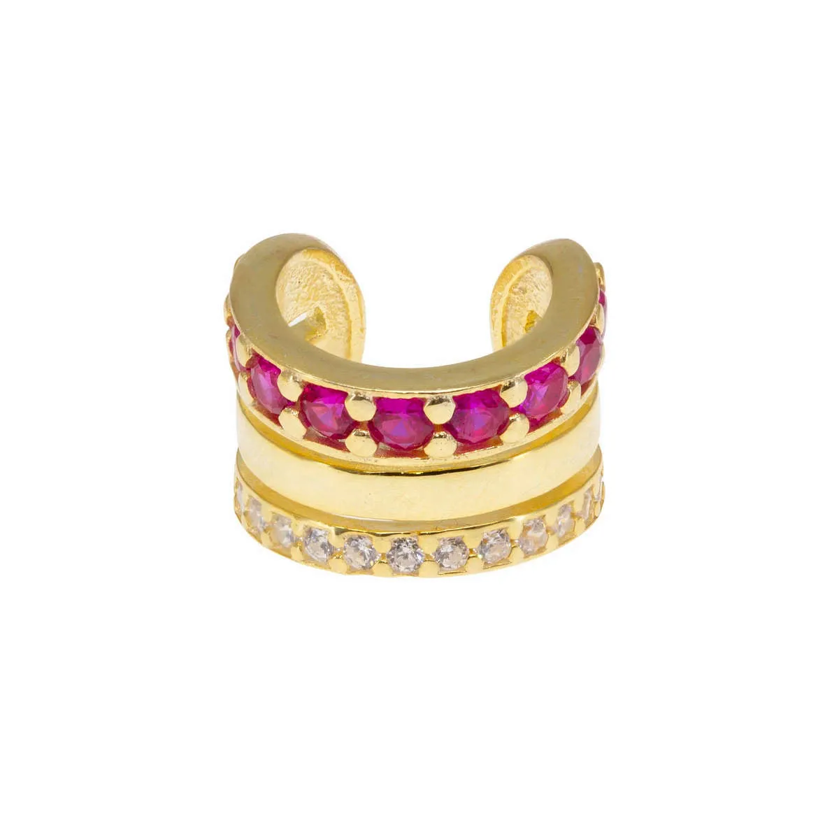 The Luxe Ear Cuff in Pink sold by Ragen Jewels