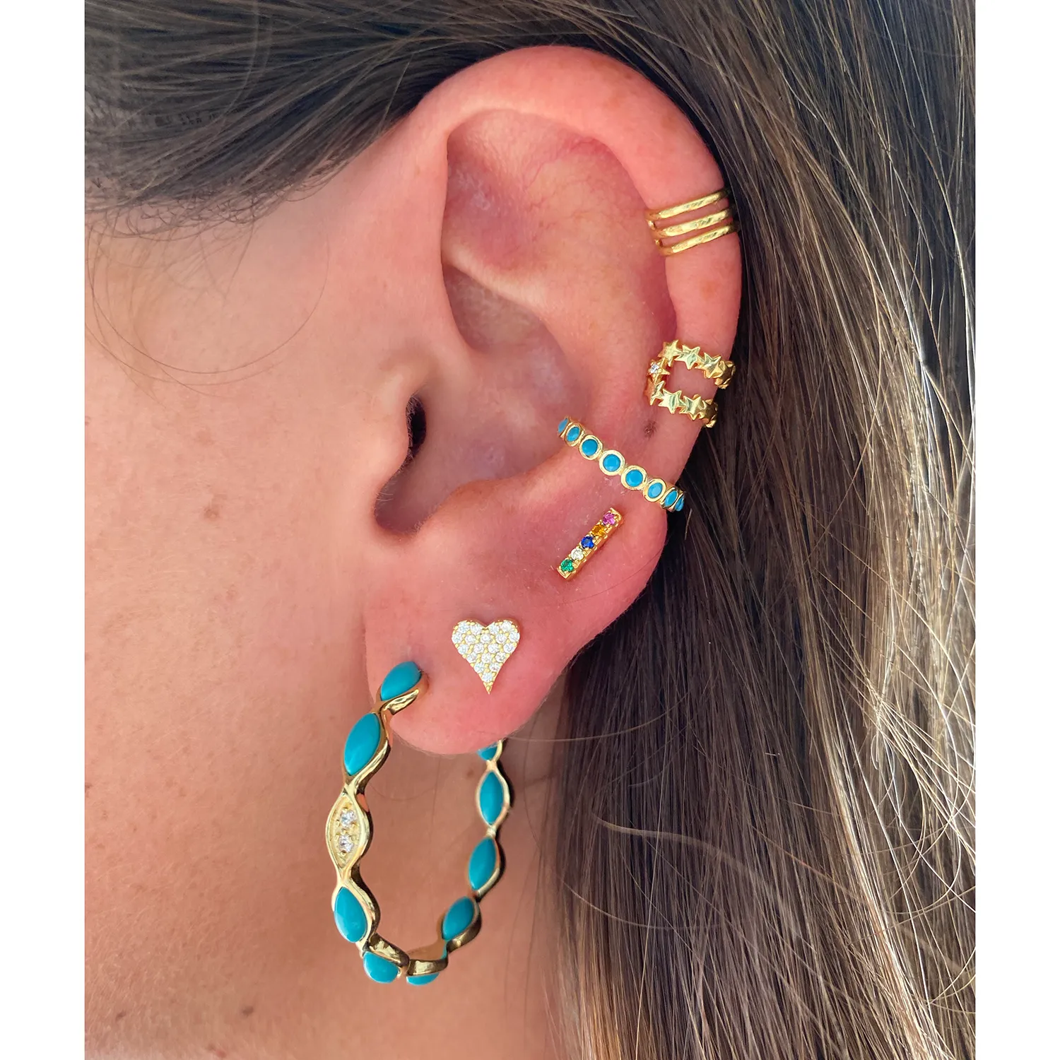 Little Stars Ear Cuff sold by Ragen Jewels product image thumbnail 2