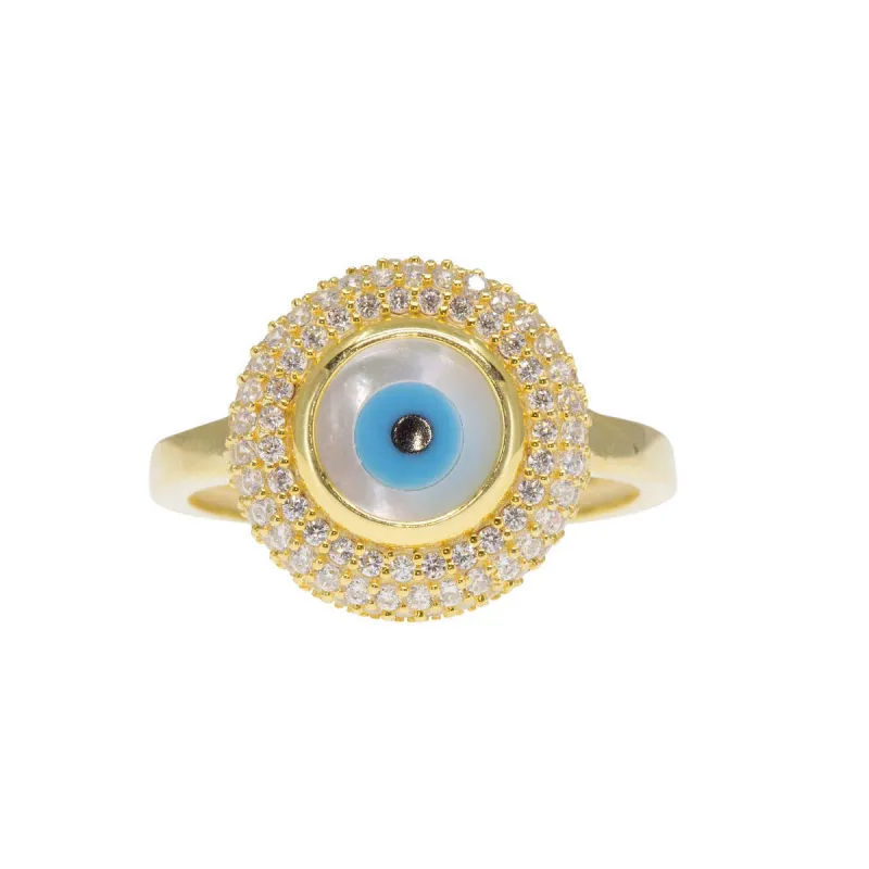 Clearest Sight Turquoise Evil Eye Ring sold by Ragen Jewels