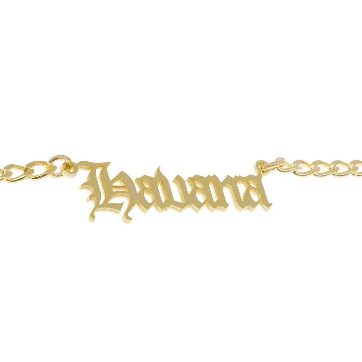 Old Script Name Plate Necklace sold by Ragen Jewels product image thumbnail 4