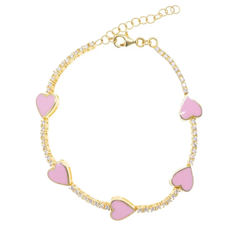 Love After Love Bracelet in Pink sold by Ragen Jewels