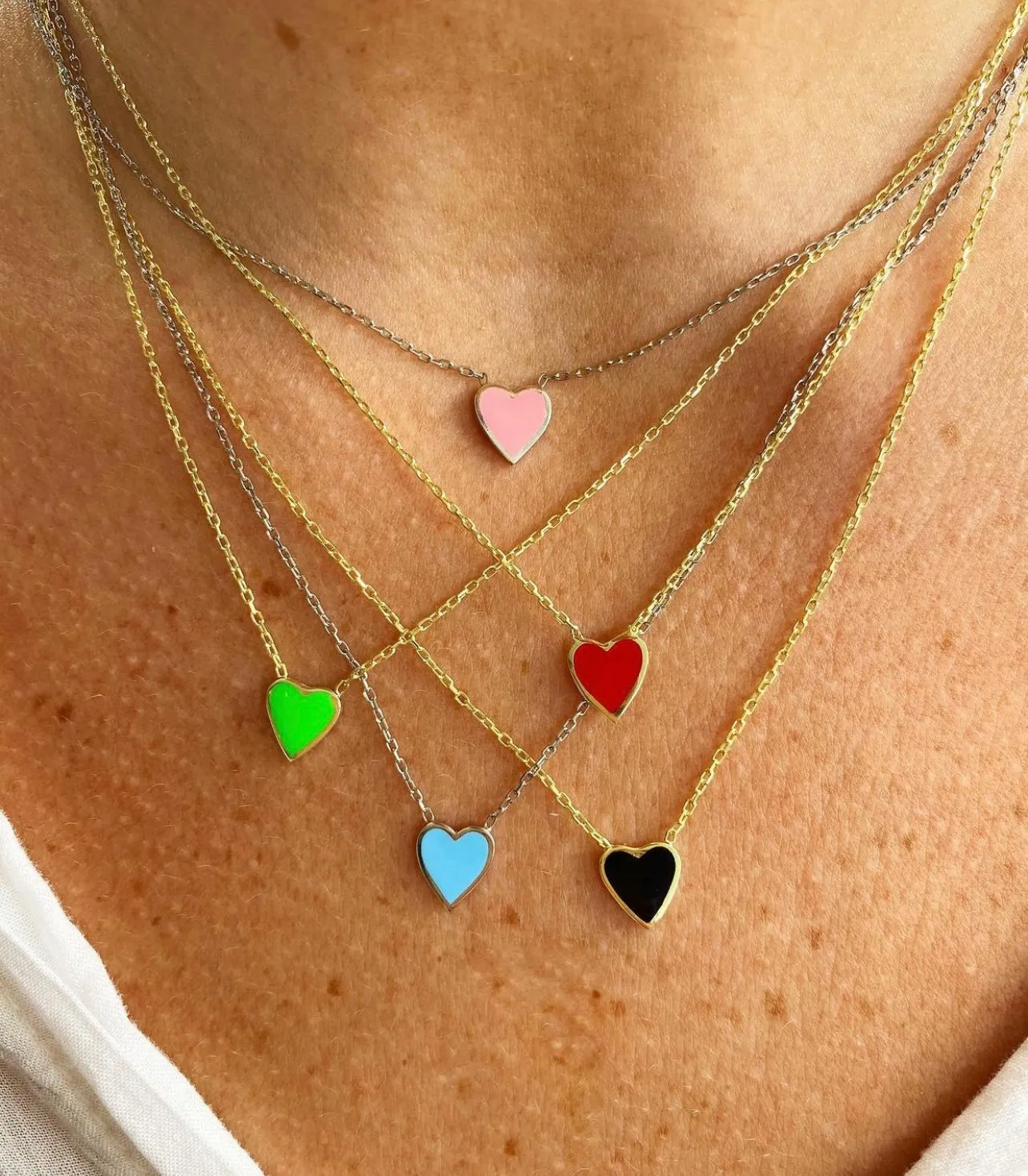 One Love Necklace in Red sold by Ragen Jewels