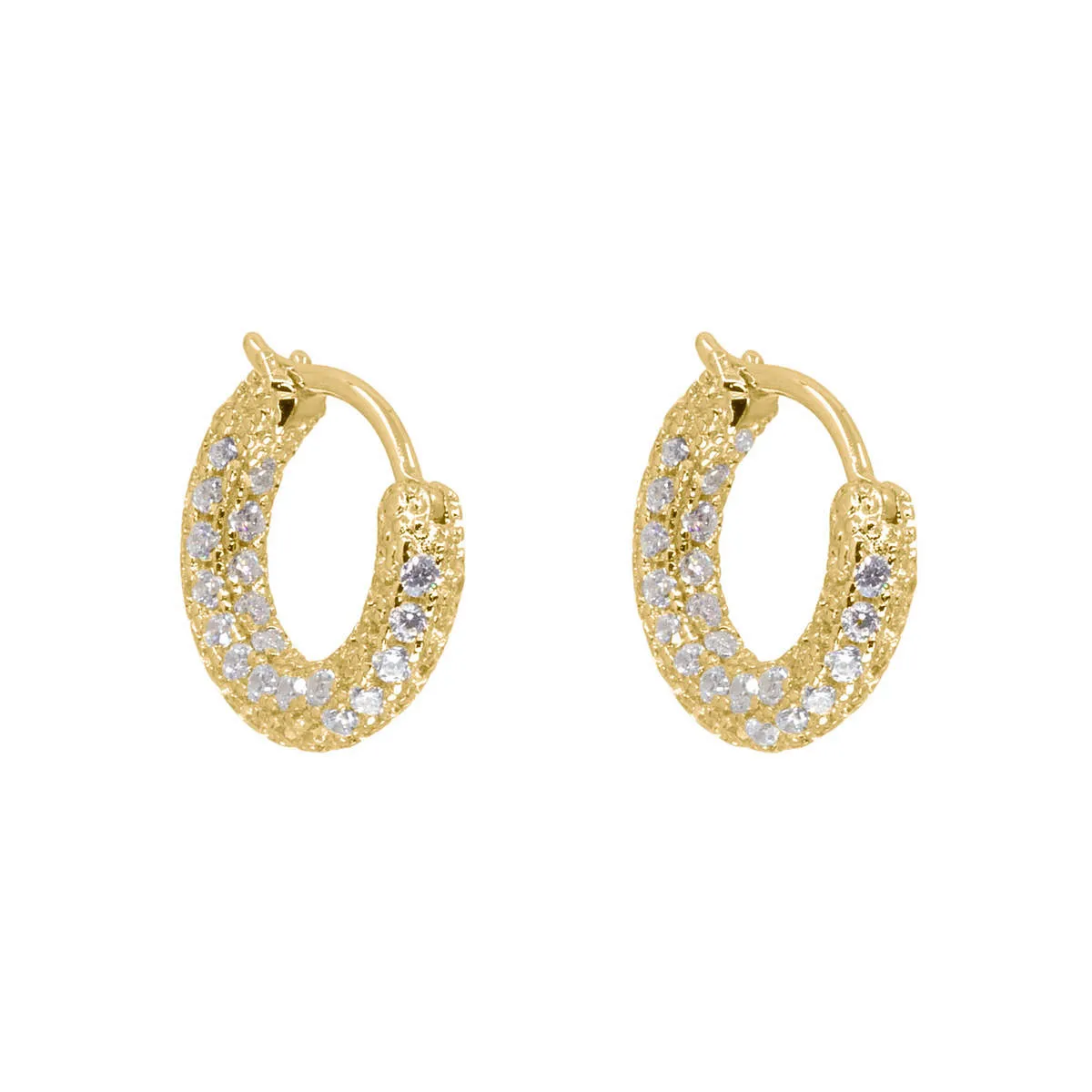 Day-to-Night Crystal Hoops sold by Ragen Jewels product image thumbnail 3