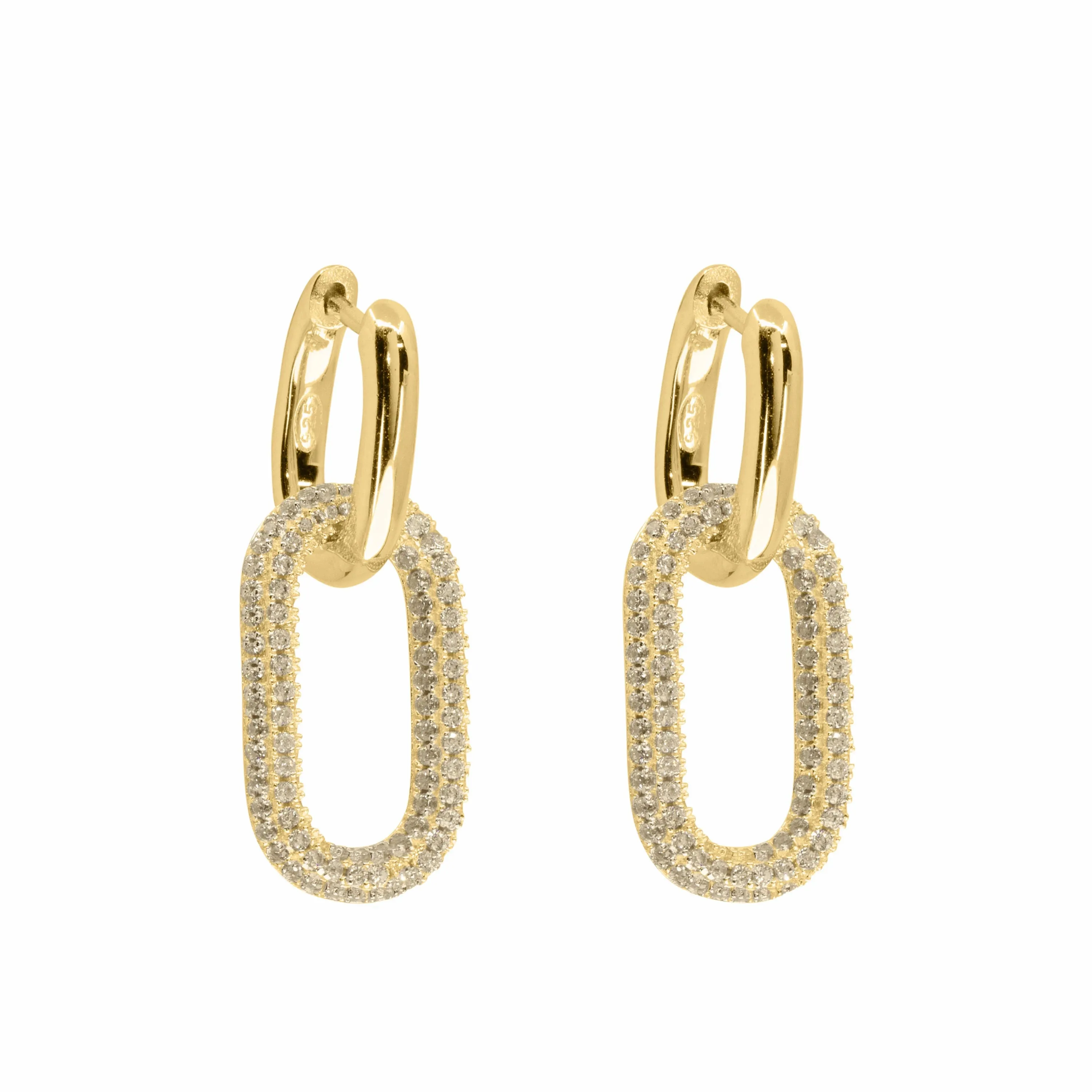 Heavy Metal Linked Duo Hoop sold by Ragen Jewels product image thumbnail 2