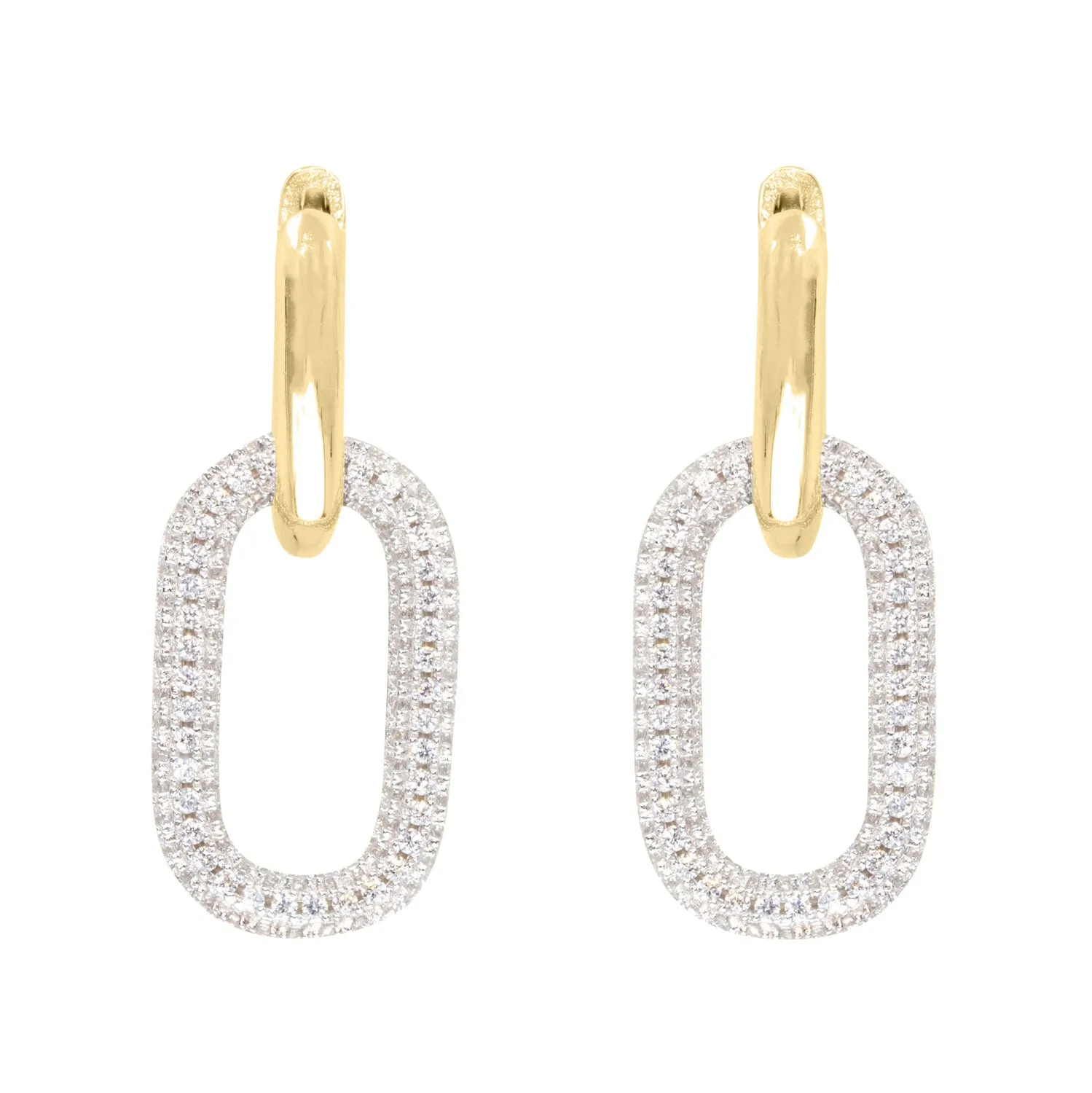 Heavy Metal Linked Duo Hoop sold by Ragen Jewels