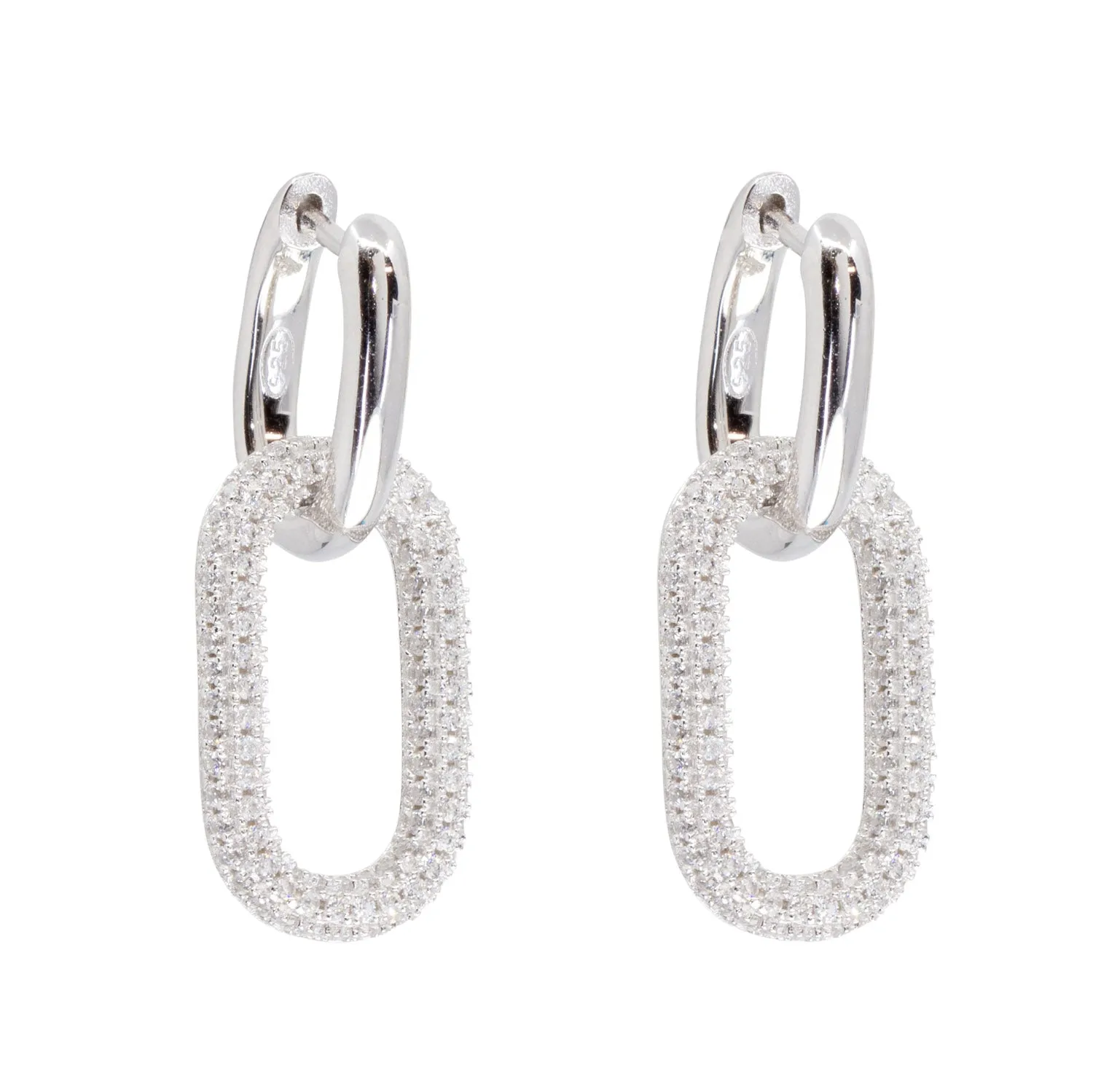 Heavy Metal Linked Duo Hoop sold by Ragen Jewels product image thumbnail 5