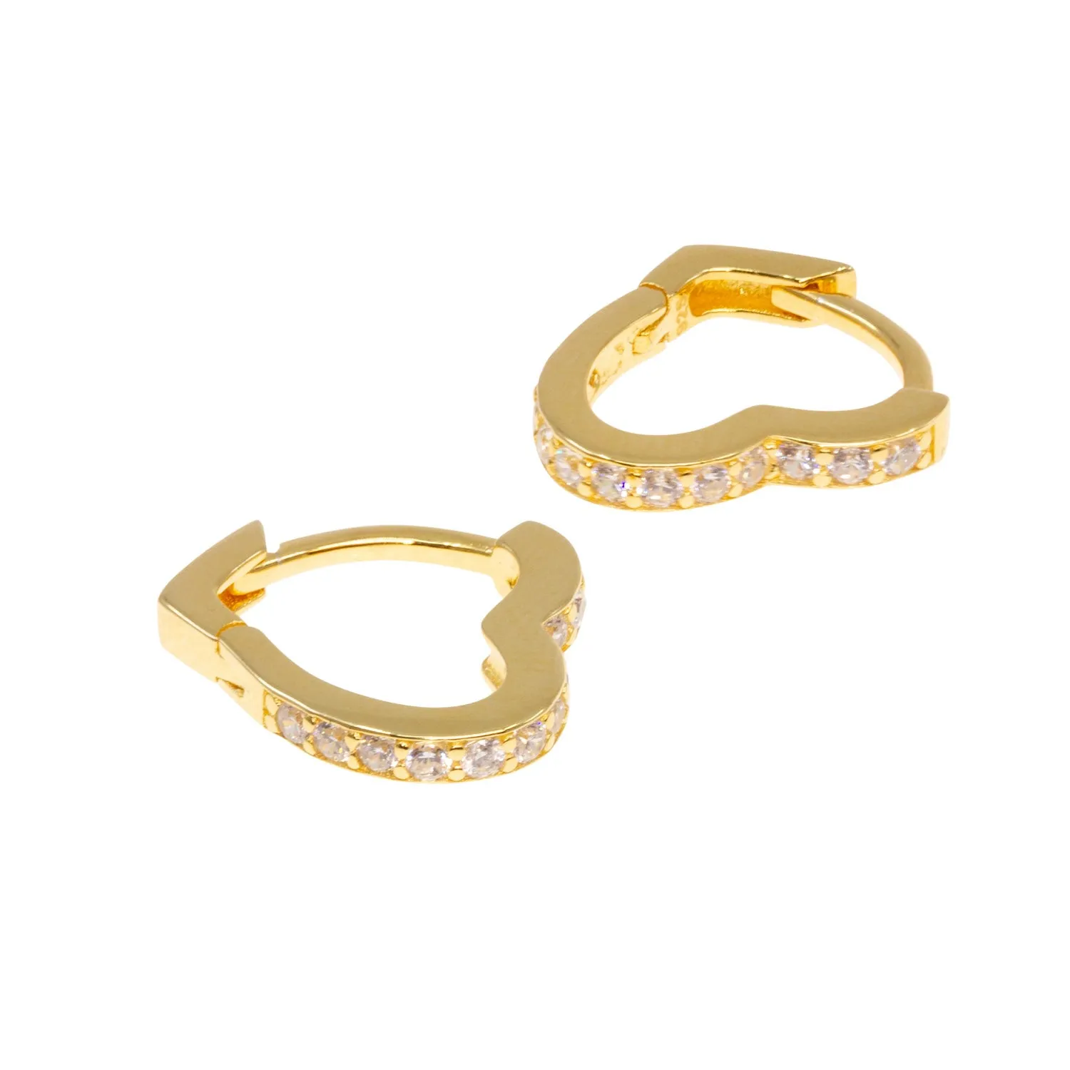 Love is Crystal Clear Heart Earrings sold by Ragen Jewels product image thumbnail 3